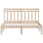 Solid wood bed frame 150x200 cm by vidaXL, Beds and slatted bases - Ref: Foro24-3100594, Price: 126,97 €, Discount: %