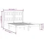 Bettgestell aus massivem Kiefernholz, 150 x 200 cm von vidaXL, Betten und Lattenroste - Ref: Foro24-3103938, Preis: 133,48 €,...