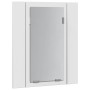 Armario espejo de baño con luz LED acrílico blanco 40x12x45 cm