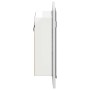 Armario espejo de baño con luz LED acrílico blanco 40x12x45 cm