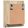 Armario espejo de baño LED acrílico roble Sonoma 40x12x45 cm