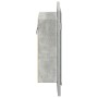 Armario espejo baño luz LED acrílico gris hormigón 40x12x45 cm