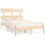 Solid wood bed frame 150x200 cm by vidaXL, Beds and slatted bases - Ref: Foro24-3104678, Price: 122,85 €, Discount: %
