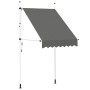 Toldo retráctil de funcionamiento manual antracita 150 cm