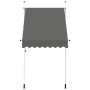 Toldo retráctil de funcionamiento manual antracita 150 cm