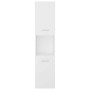 Armario de baño madera contrachapada blanco 30x30x130 cm