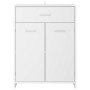Armario de baño madera contrachapada blanco 60x33x80 cm
