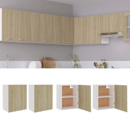 Armarios colgantes 2 unidades "Lyon" Roble Sonoma 50x31x60 cm
