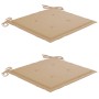 Sillas comedor de jardín y cojines 2 uds madera maciza acacia