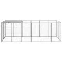 Perrera de acero plateado 330x110x110 cm de vidaXL, Casetas y cercados para perros - Ref: Foro24-150786, Precio: 225,86 €, De...