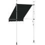 Toldo retráctil de funcionamiento manual antracita 150 cm