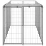 Perrera de acero plateado 330x110x110 cm de vidaXL, Casetas y cercados para perros - Ref: Foro24-150786, Precio: 225,86 €, De...