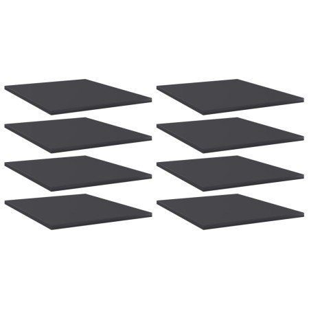Estantes para estantería 8 uds contrachapada gris 40x30x1,5 cm en Estanterías | Comprar online en Foro24