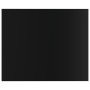 Estante estantería 8 uds contrachapada negro brillo 60x50x1,5cm