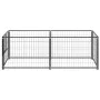 Perrera de acero negro 200x100x70 cm de vidaXL, Casetas y cercados para perros - Ref: Foro24-150790, Precio: 124,59 €, Descue...