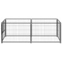 Schwarze Stahlhütte 200x100x70 cm von vidaXL, Hundehütten und Zäune - Ref: Foro24-150790, Preis: 126,90 €, Rabatt: %