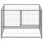 Perrera de acero plateado 100x100x70 cm de vidaXL, Casetas y cercados para perros - Ref: Foro24-150792, Precio: 75,26 €, Desc...