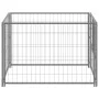 Perrera de acero plateado 100x100x70 cm de vidaXL, Casetas y cercados para perros - Ref: Foro24-150792, Precio: 75,26 €, Desc...