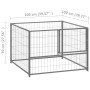 Silberne Stahlhütte 100x100x70 cm von vidaXL, Hundehütten und Zäune - Ref: Foro24-150792, Preis: 76,29 €, Rabatt: %