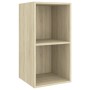 Mueble de pared para TV madera contrachapada roble 37x37x72 cm en Muebles TV | Comprar online en Foro24