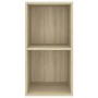 Mueble de pared para TV madera contrachapada roble 37x37x72 cm en Muebles TV | Comprar online en Foro24