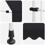 Toldo retráctil de funcionamiento manual antracita 150 cm