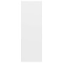 Mueble de pared para TV madera contrachapada blanco 37x37x107cm
