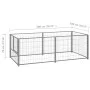 Silver steel dog crate 200x100x70 cm by vidaXL, Dog kennels and fences - Ref: Foro24-150793, Price: 89,70 €, Discount: %