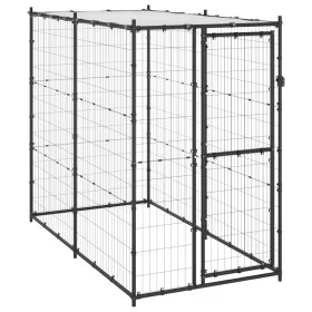 Außenhütte aus Stahl mit Dach 110x220x180 cm von vidaXL, Hundehütten und Zäune - Ref: Foro24-150795, Preis: 218,97 €, Rabatt: %