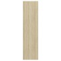 Mueble TV pared contrachapada color roble Sonoma 37x37x142,5 cm