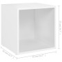 Mueble para TV madera contrachapada blanco 37x35x37 cm en Muebles TV | Comprar online en Foro24