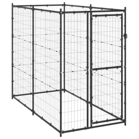 Außenhütte aus Stahl 110x220x180 cm von vidaXL, Hundehütten und Zäune - Ref: Foro24-150796, Preis: 206,91 €, Rabatt: %