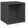 Mueble para TV madera contrachapada gris 37x35x37 cm en Muebles TV | Comprar online en Foro24