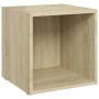 Muebles de TV 2uds madera contrachapada roble Sonoma 37x35x37cm en Muebles TV | Comprar online en Foro24