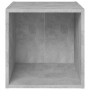 Mueble de TV 4uds madera contrachapada gris hormigón 37x35x37cm en Muebles TV | Comprar online en Foro24