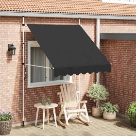 Toldo retráctil de operación manual antracita 200 cm Toldo retráctil de operación manual antracita 200 cm