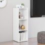 Mueble de TV madera contrachapada blanco 107x35x37 cm