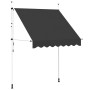 Toldo retráctil de operación manual antracita 200 cm