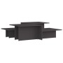 Mesa de centro 2 pzas madera contrachapada gris 111,5x50x33cm