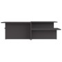 Mesa de centro 2 pzas madera contrachapada gris 111,5x50x33cm