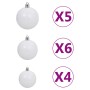 Künstlicher Weihnachtsbaum mit Lichtern und Kugeln 380 Äste 150 cm von vidaXL, Weihnachtsbäume - Ref: Foro24-3077665, Preis: ...