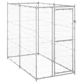 Außenzwinger aus verzinktem Stahl 110x220x180 cm von vidaXL, Hundehütten und Zäune - Ref: Foro24-150801, Preis: 204,38 €, Rab...
