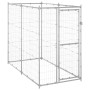 Outdoor galvanized steel dog kennel 110x220x180 cm by vidaXL, Dog kennels and fences - Ref: Foro24-150801, Price: 215,38 €, D...