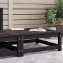 Taburete de jardín madera maciza de pino 70x70x30 cm