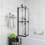 Faltduschwand ESG schwarz 80x140 cm von vidaXL, Duschtüren - Ref: Foro24-150818, Preis: 130,28 €, Rabatt: %