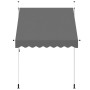 Toldo retráctil de operación manual antracita 200 cm