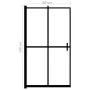Faltduschwand ESG schwarz 80x140 cm von vidaXL, Duschtüren - Ref: Foro24-150818, Preis: 130,28 €, Rabatt: %