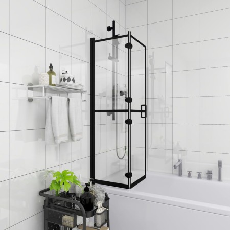 Faltduschwand ESG schwarz 100x140 cm von vidaXL, Duschtüren - Ref: Foro24-150819, Preis: 140,86 €, Rabatt: %