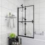 Faltduschwand ESG schwarz 100x140 cm von vidaXL, Duschtüren - Ref: Foro24-150819, Preis: 140,86 €, Rabatt: %