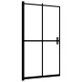Folding shower screen ESG black 100x140 cm by vidaXL, shower doors - Ref: Foro24-150819, Price: 136,03 €, Discount: %